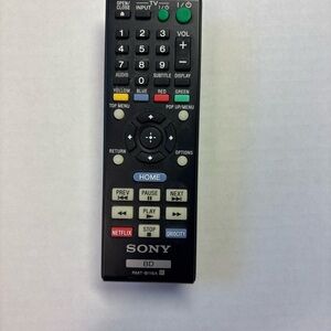Sony Genuine Black Remote Controller with Multicolored Buttons, # RMT-B116A